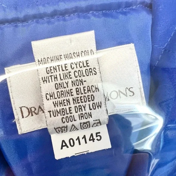 Drapers & Damons Blue Quilted Lined Button Down Collared Vest Womens Size 1X - Picture 9 of 12